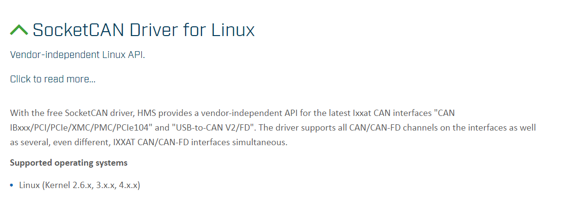 driver Linux / SocketCAN - USB To CAN -